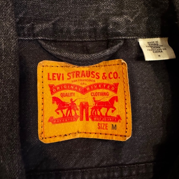 Levi’s Trucker Jacket Charcoal Grey Men’s Medium - Picture 2 of 4